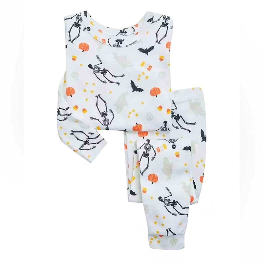 babyGap Organic Cotton Halloween Skeleton Pajama Set | 2T